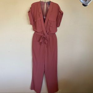 Forever21 Amber Tie Waist Jumpsuit